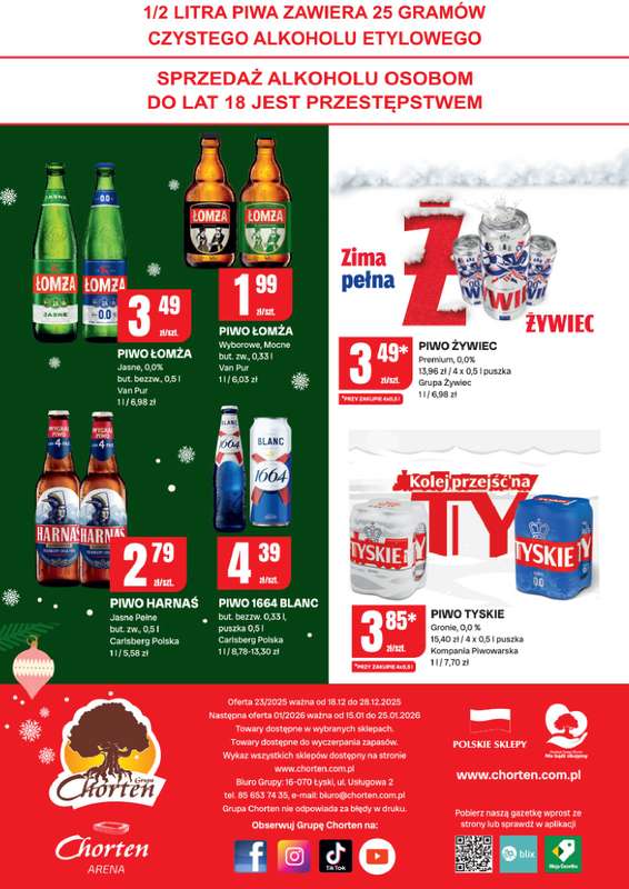 Chorten - gazetka promocyjna Gazetka Podlaskie Minimarket od czwartku 18.12 do niedzieli 28.12 - strona 4