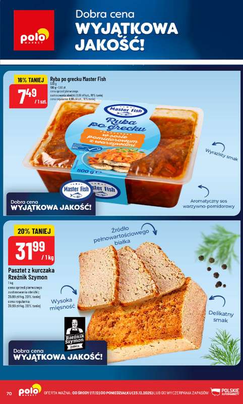 POLOmarket - gazetka promocyjna Gazetka od środy 17.12 do wtorku 23.12 - strona 70