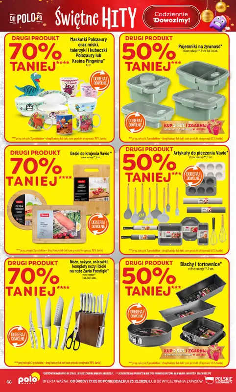 POLOmarket - gazetka promocyjna Gazetka od środy 17.12 do wtorku 23.12 - strona 66