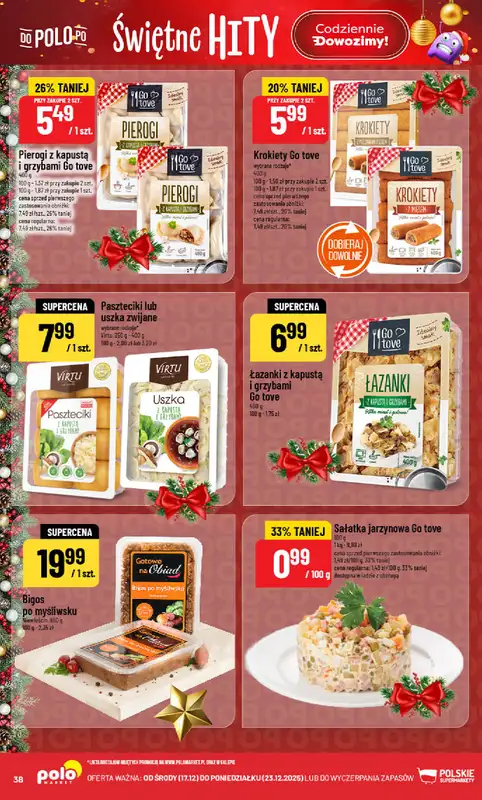 POLOmarket - gazetka promocyjna Gazetka od środy 17.12 do wtorku 23.12 - strona 38