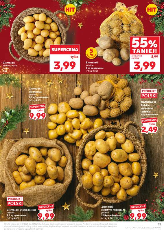 Kaufland - gazetka promocyjna Oferta Kaufland od środy 17.12 do wtorku 23.12 - strona 21