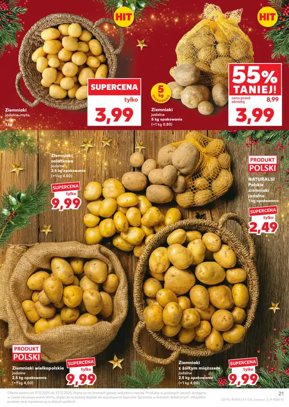 Kaufland - gazetka promocyjna Oferta Kaufland od środy 17.12 do wtorku 23.12 - strona 21