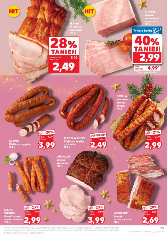 Kaufland - gazetka promocyjna Oferta Kaufland od środy 17.12 do wtorku 23.12 - strona 25