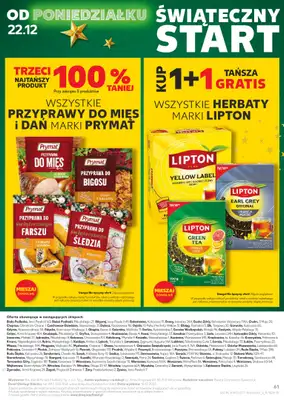 Kaufland - gazetka promocyjna Oferta Kaufland od środy 17.12 do wtorku 23.12 - strona 61