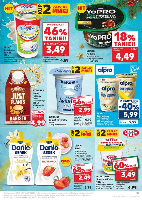 Kaufland - gazetka promocyjna Oferta Kaufland od środy 17.12 do wtorku 23.12 - strona 37