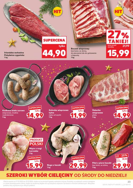 Kaufland - gazetka promocyjna Oferta Kaufland od środy 17.12 do wtorku 23.12 - strona 23