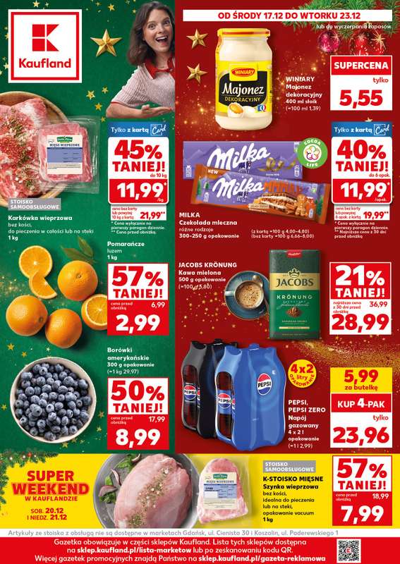 Kaufland - gazetka promocyjna Oferta Kaufland od środy 17.12 do wtorku 23.12