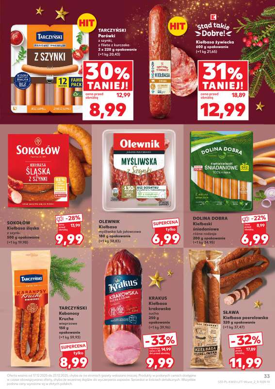 Kaufland - gazetka promocyjna Oferta Kaufland od środy 17.12 do wtorku 23.12 - strona 33