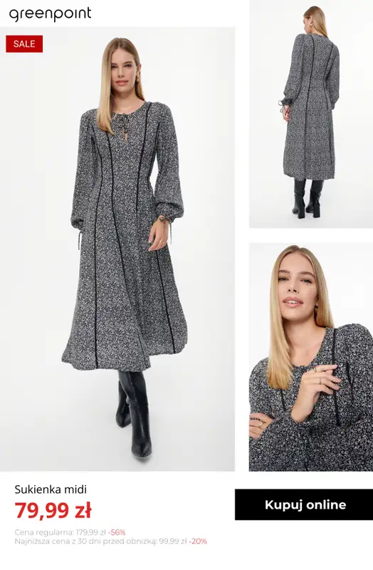 Greenpoint - gazetka promocyjna SALE: Sukienki do 100 zł od poniedziałku 15.12  - strona 12
