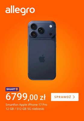 Smartfon Apple iPhone 17 Pro 12 GB / 512 GB 5G niebieski