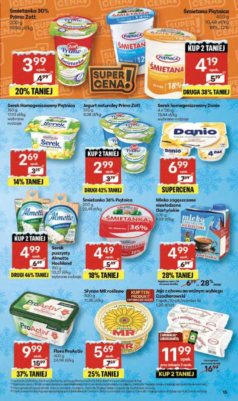 Delikatesy Centrum - gazetka promocyjna Gazetka  do wtorku 23.12 - strona 15