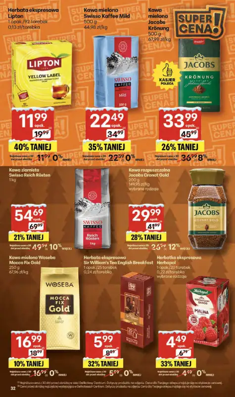 Delikatesy Centrum - gazetka promocyjna Gazetka  do wtorku 23.12 - strona 32