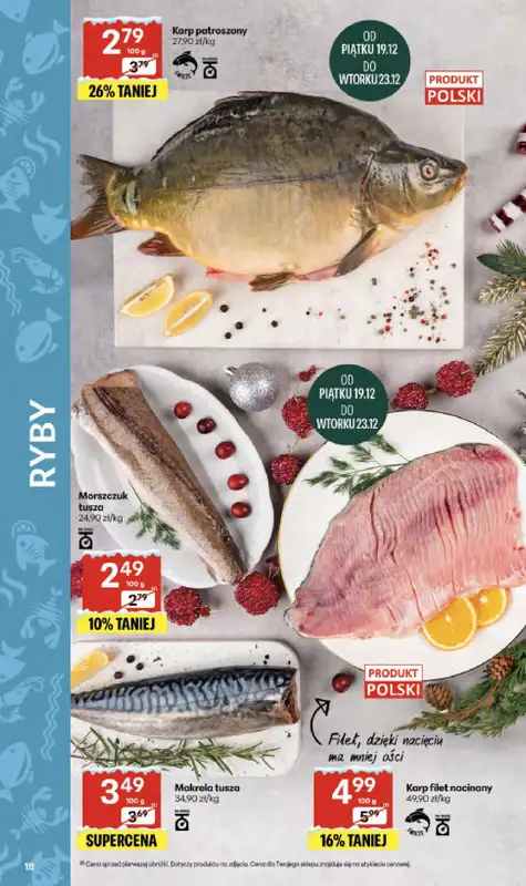 Delikatesy Centrum - gazetka promocyjna Gazetka  do wtorku 23.12 - strona 18