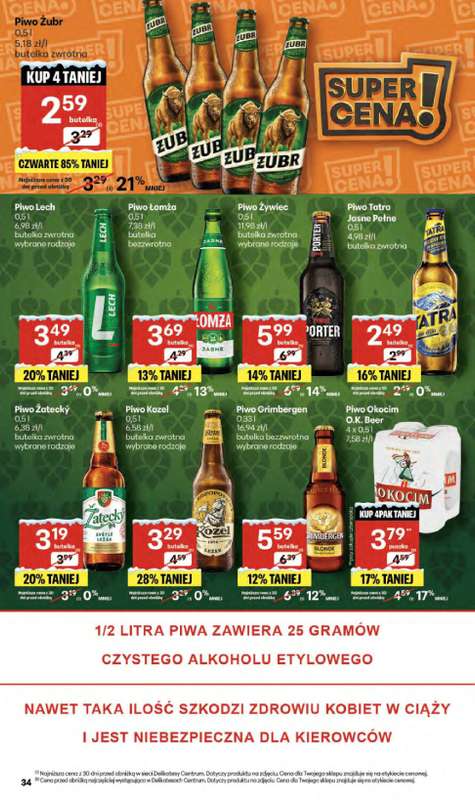 Delikatesy Centrum - gazetka promocyjna Gazetka  do wtorku 23.12 - strona 34