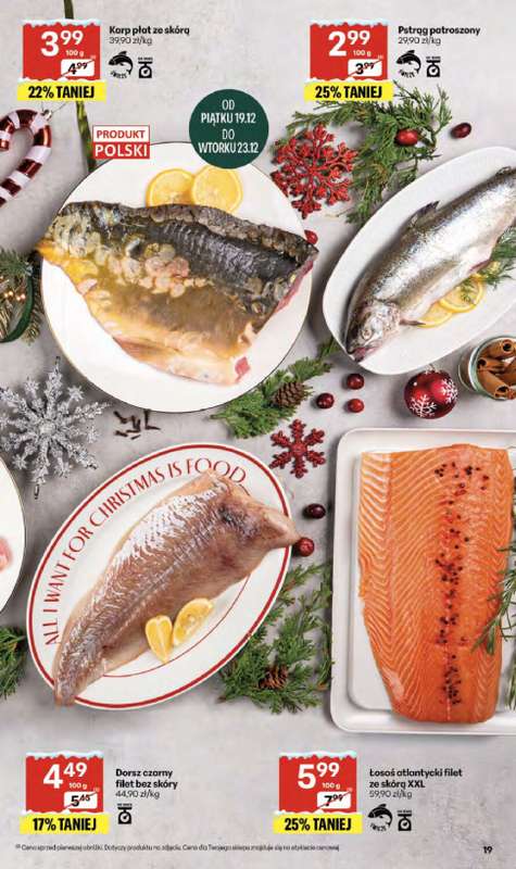 Delikatesy Centrum - gazetka promocyjna Gazetka  do wtorku 23.12 - strona 19