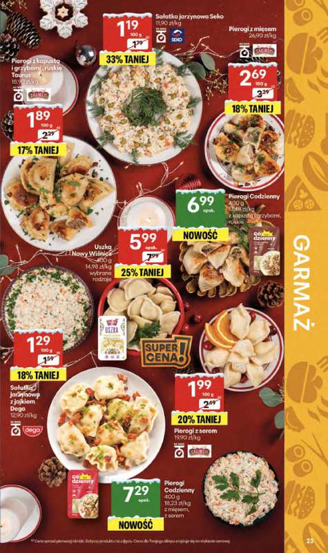 Delikatesy Centrum - gazetka promocyjna Gazetka  do wtorku 23.12 - strona 23