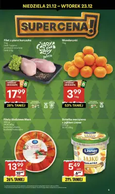 Delikatesy Centrum - gazetka promocyjna Gazetka  do wtorku 23.12 - strona 5