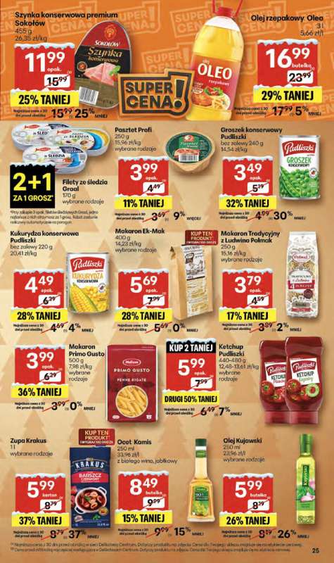 Delikatesy Centrum - gazetka promocyjna Gazetka  do wtorku 23.12 - strona 25
