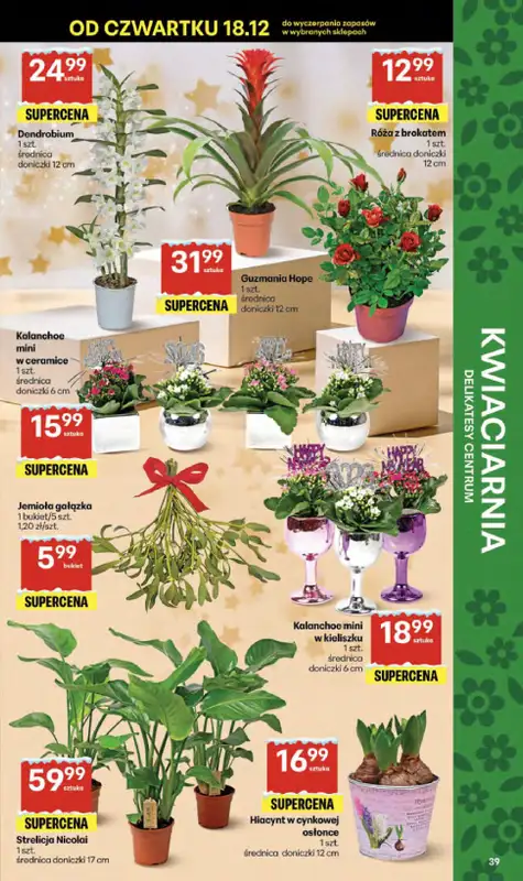 Delikatesy Centrum - gazetka promocyjna Gazetka  do wtorku 23.12 - strona 39