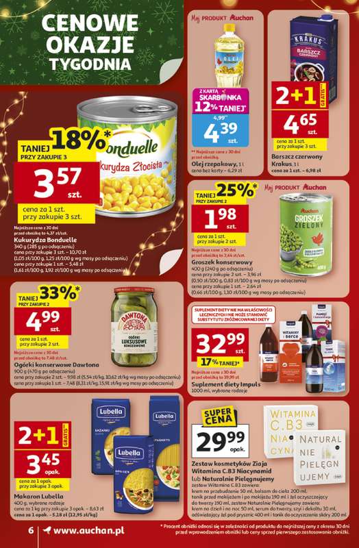 Auchan - gazetka promocyjna Gazetka Święta jak babcię kocham Supermarket Auchan  do wtorku 23.12 - strona 6