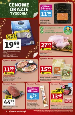 Auchan - gazetka promocyjna Gazetka Święta jak babcię kocham Supermarket Auchan od czwartku 18.12 do wtorku 23.12 - strona 4