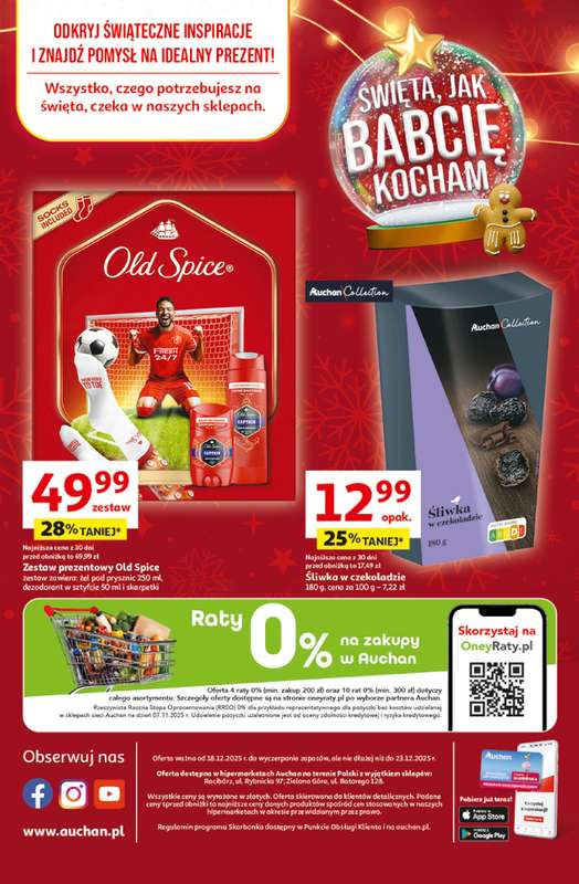 Auchan - gazetka promocyjna Gazetka Święta jak babcię kocham Hipermarket Auchan od czwartku 18.12 do wtorku 23.12 - strona 45