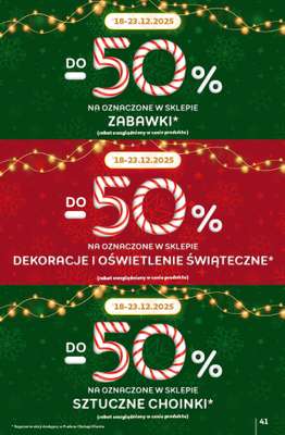 Auchan - gazetka promocyjna Gazetka Święta jak babcię kocham Hipermarket Auchan od czwartku 18.12 do wtorku 23.12 - strona 41