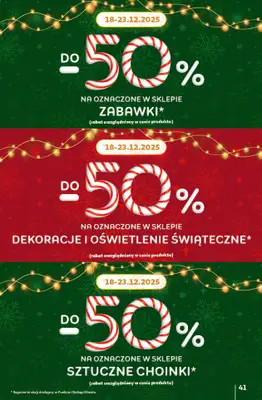 Auchan - gazetka promocyjna Gazetka Święta jak babcię kocham Hipermarket Auchan od czwartku 18.12 do wtorku 23.12 - strona 41