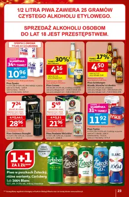 Auchan - gazetka promocyjna Gazetka Święta jak babcię kocham Hipermarket Auchan od czwartku 18.12 do wtorku 23.12 - strona 23