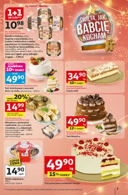Auchan - gazetka promocyjna Gazetka Święta jak babcię kocham Hipermarket Auchan od czwartku 18.12 do wtorku 23.12 - strona 7