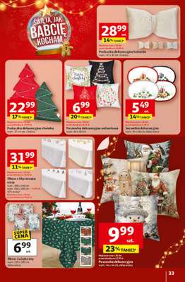 Auchan - gazetka promocyjna Gazetka Święta jak babcię kocham Hipermarket Auchan od czwartku 18.12 do wtorku 23.12 - strona 33