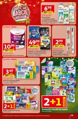 Auchan - gazetka promocyjna Gazetka Święta jak babcię kocham Hipermarket Auchan od czwartku 18.12 do wtorku 23.12 - strona 31