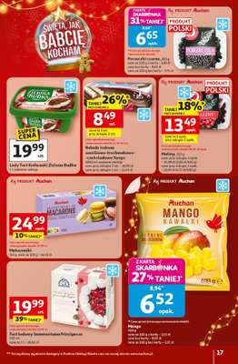 Auchan - gazetka promocyjna Gazetka Święta jak babcię kocham Hipermarket Auchan  do wtorku 23.12 - strona 17