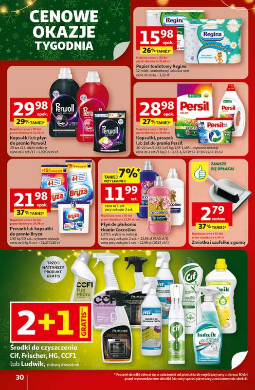 Auchan - gazetka promocyjna Gazetka Święta jak babcię kocham Hipermarket Auchan od czwartku 18.12 do wtorku 23.12 - strona 30