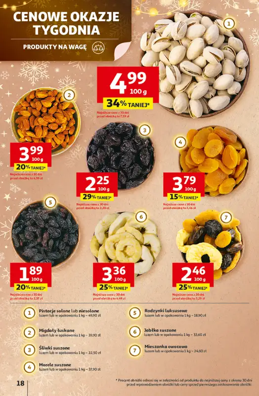 Auchan - gazetka promocyjna Gazetka Święta jak babcię kocham Hipermarket Auchan od czwartku 18.12 do wtorku 23.12 - strona 18