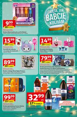Auchan - gazetka promocyjna Gazetka Święta jak babcię kocham Hipermarket Auchan od czwartku 18.12 do wtorku 23.12 - strona 43