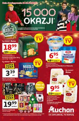Auchan - gazetka promocyjna Gazetka Święta jak babcię kocham Hipermarket Auchan od czwartku 18.12 do wtorku 23.12