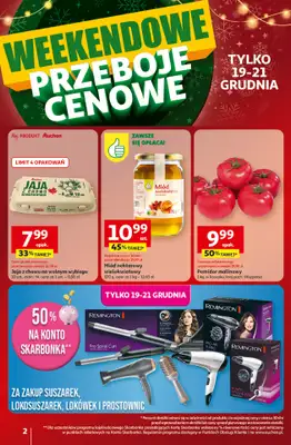 Auchan - gazetka promocyjna Gazetka Święta jak babcię kocham Hipermarket Auchan od czwartku 18.12 do wtorku 23.12 - strona 2
