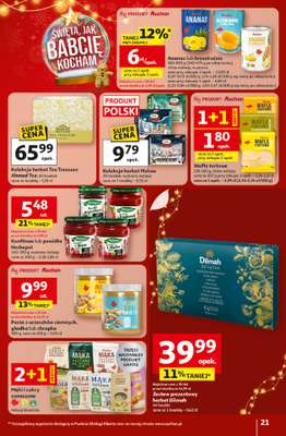 Auchan - gazetka promocyjna Gazetka Święta jak babcię kocham Hipermarket Auchan od czwartku 18.12 do wtorku 23.12 - strona 21