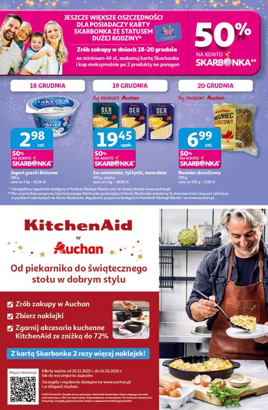 Auchan - gazetka promocyjna Gazetka Święta jak babcię kocham Hipermarket Auchan od czwartku 18.12 do wtorku 23.12 - strona 40