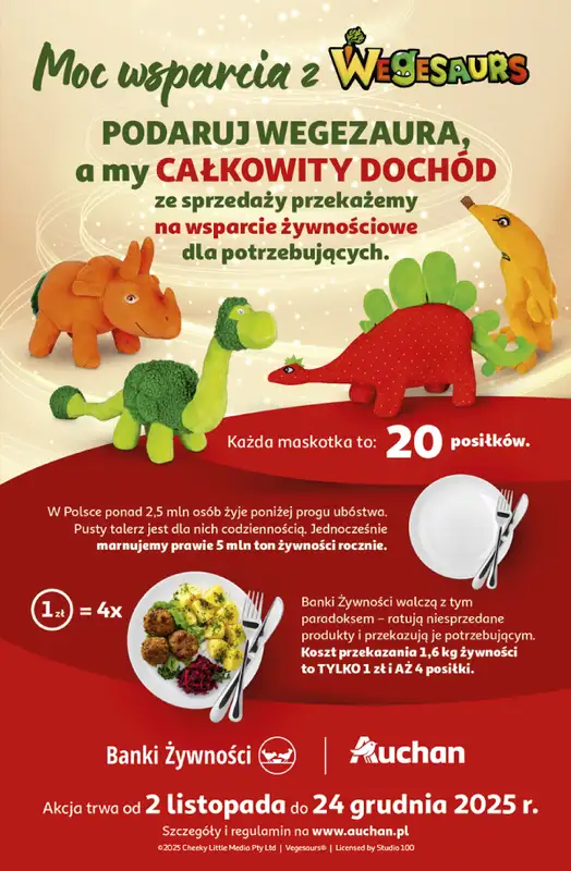 Auchan - gazetka promocyjna Gazetka Święta jak babcię kocham Hipermarket Auchan od czwartku 18.12 do wtorku 23.12 - strona 44