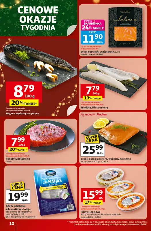 Auchan - gazetka promocyjna Gazetka Święta jak babcię kocham Hipermarket Auchan od czwartku 18.12 do wtorku 23.12 - strona 10
