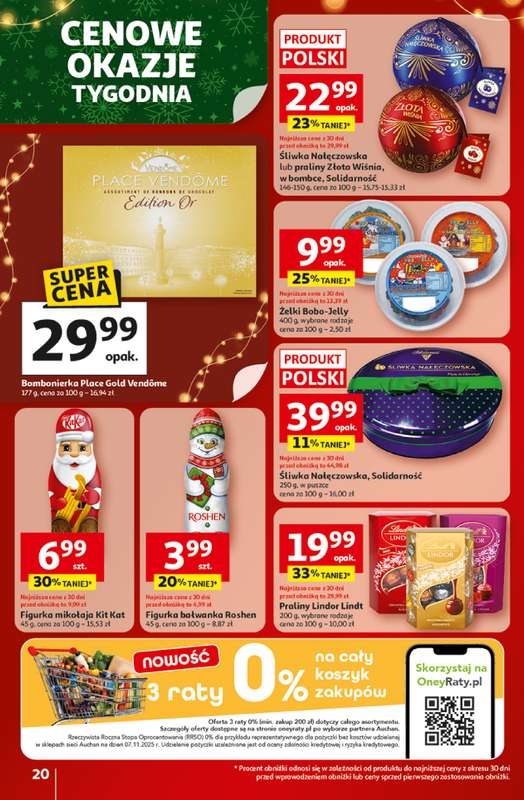 Auchan - gazetka promocyjna Gazetka Święta jak babcię kocham Hipermarket Auchan od czwartku 18.12 do wtorku 23.12 - strona 20