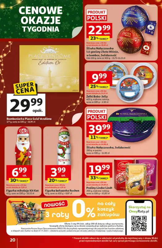 Auchan - gazetka promocyjna Gazetka Święta jak babcię kocham Hipermarket Auchan od czwartku 18.12 do wtorku 23.12 - strona 20
