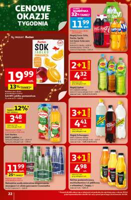 Auchan - gazetka promocyjna Gazetka Święta jak babcię kocham Hipermarket Auchan od czwartku 18.12 do wtorku 23.12 - strona 22