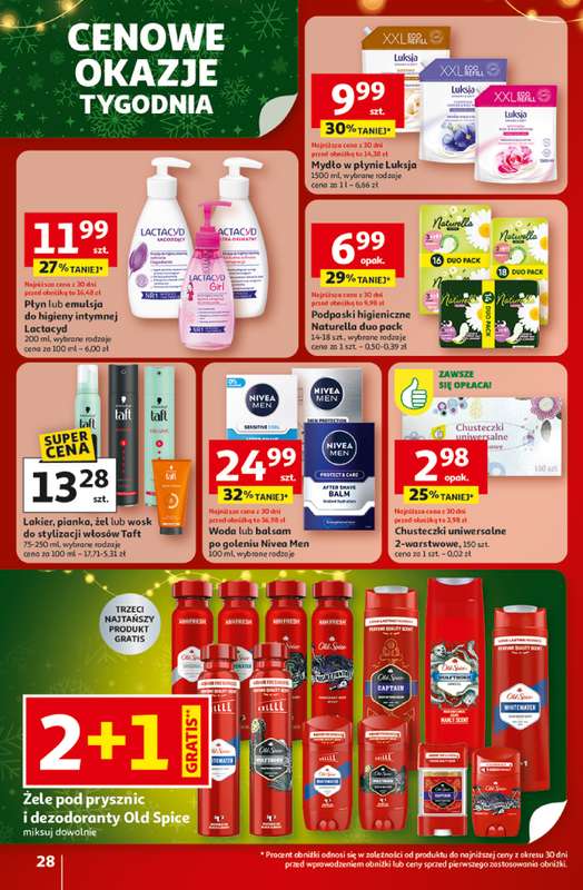 Auchan - gazetka promocyjna Gazetka Święta jak babcię kocham Hipermarket Auchan od czwartku 18.12 do wtorku 23.12 - strona 28