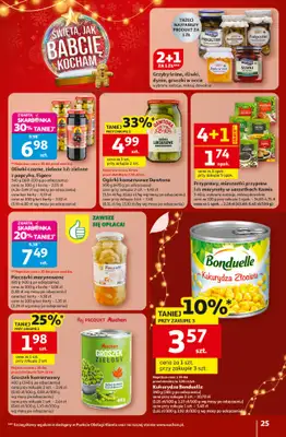 Auchan - gazetka promocyjna Gazetka Święta jak babcię kocham Hipermarket Auchan od czwartku 18.12 do wtorku 23.12 - strona 25