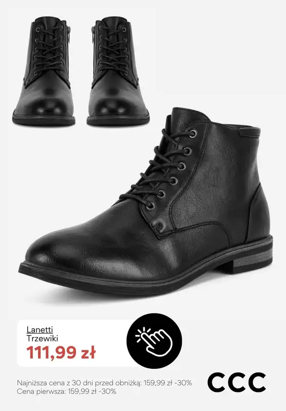 CCC - gazetka promocyjna Wyprzedaż - obuwie męskie od wtorku 16.12  - strona 10
