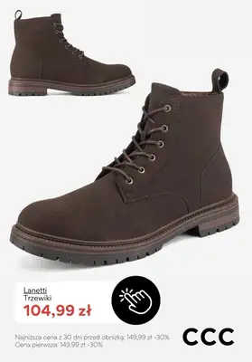 CCC - gazetka promocyjna Wyprzedaż - obuwie męskie od wtorku 16.12  - strona 4