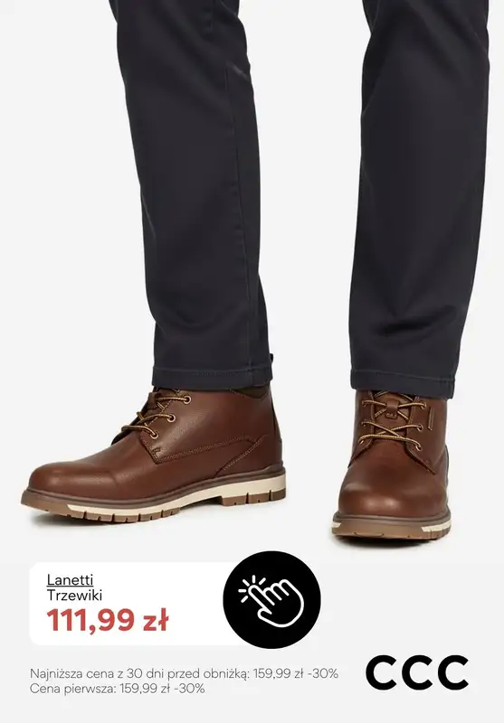 CCC - gazetka promocyjna Wyprzedaż - obuwie męskie od wtorku 16.12  - strona 6